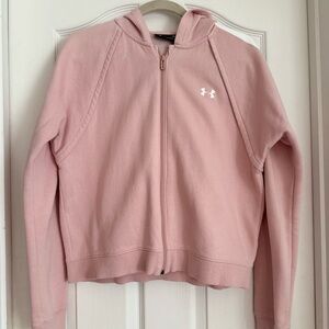 Under Armour Pink Zip-Up Hoodie